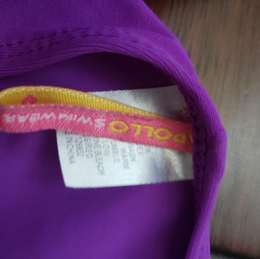 Deep Purple Fringe One Piece Bathingsuit - Picture 4 of 4